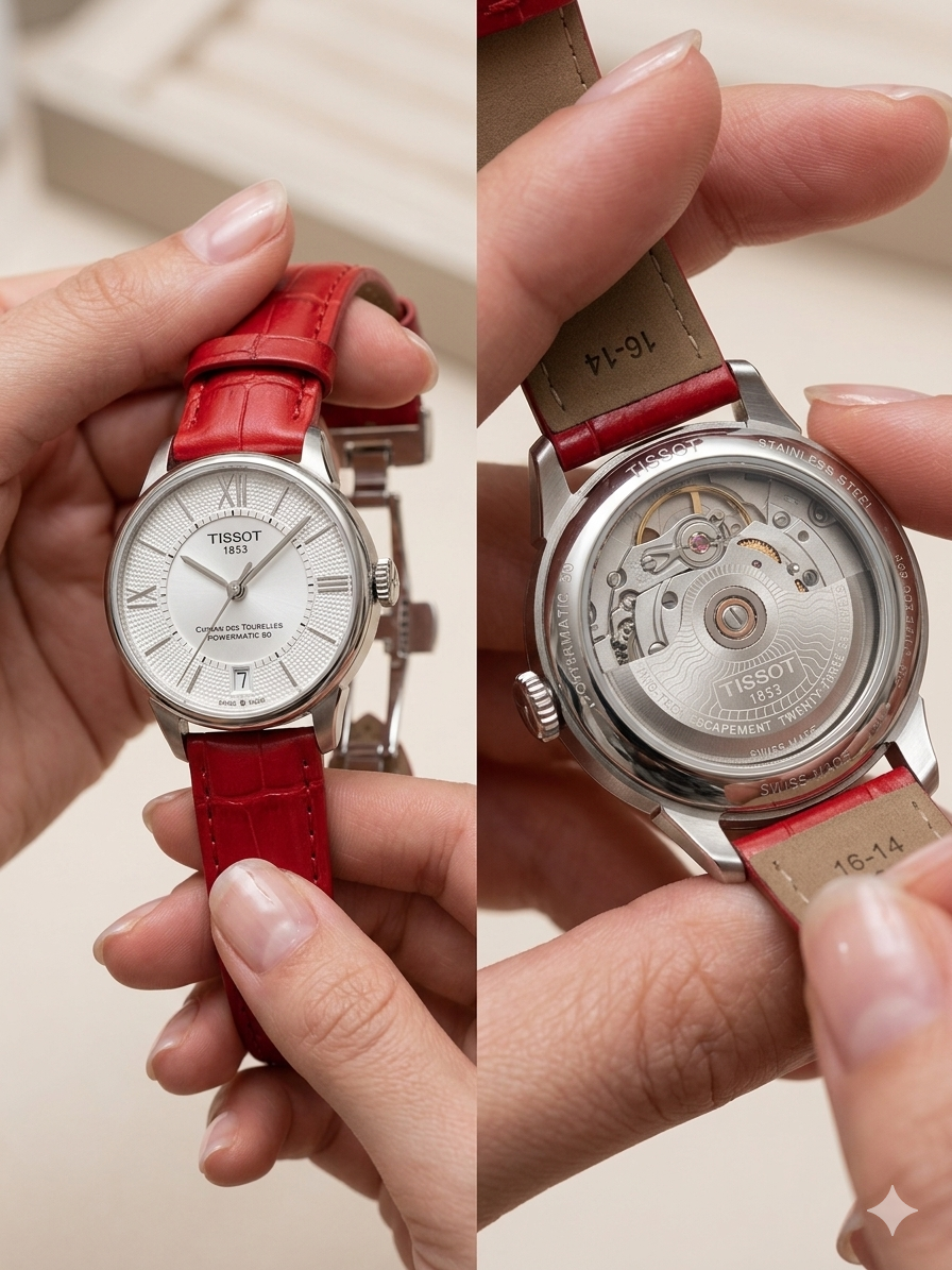 Tissot Chemin des Tourelles Powermatic 80 – Mother of Pearl Dial (32mm)pre owned