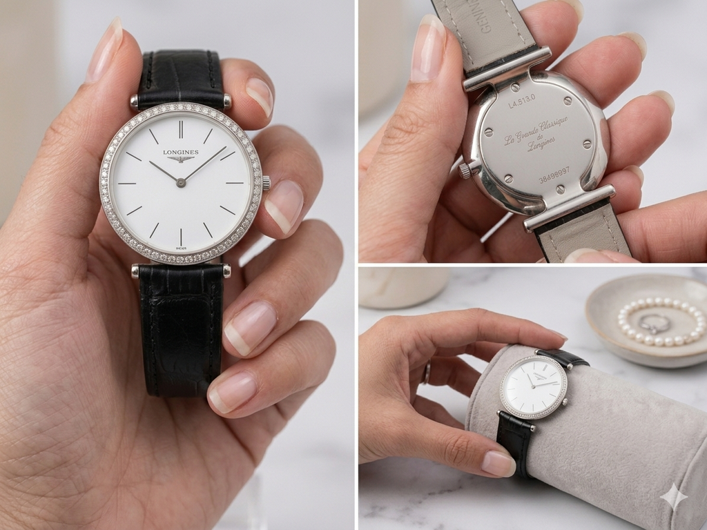 Longines La Grande Classique Diamond Bezel (29mm) – Slim Quartz Dress Watch pre owned