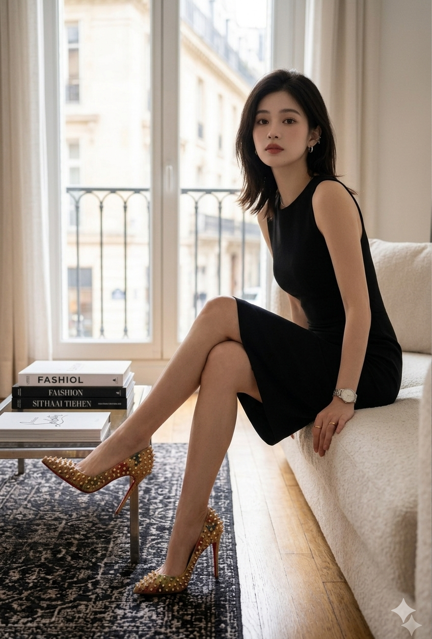 AUTHENTIC Christian Louboutin Follies Spikes - Rare Floral Print - Size 37.5 pre owned