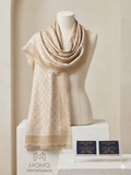 Louis Vuitton Classic Monogram Shawl – Neutral Beige Wrap