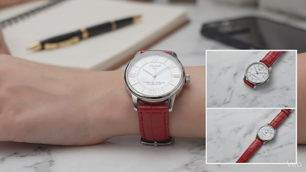 Tissot Chemin des Tourelles Powermatic 80 – Mother of Pearl Dial (32mm)pre owned